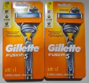 NEW 2 Pack Gillette Fusion5 ProShield Men's Razor, Handle and 2 Blade Refills