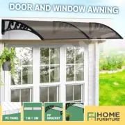 2M Window Door Awning Outdoor House DIY Canopy Patio UV Rain Sun Shield Cover