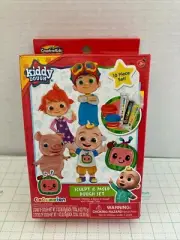 Cocomelon Kiddy Dough Sculpt & Mold Set NEW OPEN BOX MISSING 1 MOLD