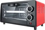 Toaster Oven Household Electric Oven 12L Small Cake Baking Making Oven Multifunctional Desktop Pizza Bread Baking Machine Toaster Halogen ovens/13296 (Color : Red)