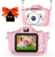 Kids Camera for Girls, 2 Lens Selfie Kids Camera, Kids Digital Camera Toys for 4