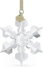 Swarovski Annual Edition 2022 Star Ornament, White Swarovski Crystals with Champagne Gold Tone Plated Metal, from The Swarovski Annual Edition Collection