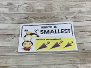 Lady Bug - Themed Learning Centers - Laminated - Which Is Smallest