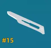 10Pcs Dental Surgical Scalpel Sterile Blade 15# Size Carbon Steel Instrument