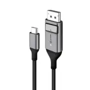 O-Alogic 2m Ultra USB-C (Male) to DisplayPort (Male) Cable 4K @60Hz Space Grey
