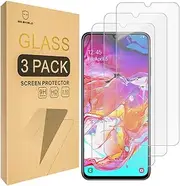 [3-Pack]-Mr.Shield for Samsung Galaxy A70 [Tempered Glass] Screen Protector with Lifetime Replacement