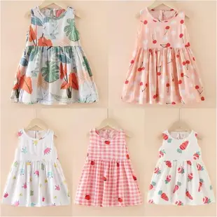 for Girls Dress kids girl Baby Flower Teen Cotton floral