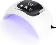 ANGNYA U V Nail Lamp, 48W Nail Dryer with 3 Timer Setting and Automatic Sensor, Professional Gel Nail Lights Nail Art Manicure Tools for Home and Salon