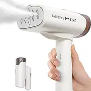 HEYMIX 2-in-1 Garment Steamer Iron, Portable Mini Fabric Steamer, 1200W Handheld Steam Iron for Travel, Home Use & Gifts