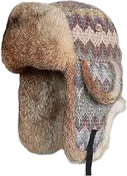 [CVMRBY] Winter Hats,Bomber Hat Bomber Hat Trooper Trapper Hat Aviator Hat with Ear Flap Keep Warm Winter for Ski Skate