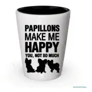 Papillons Make Me Happy- Funny Shot Glasses (6)