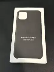 Genuine Apple Natural Leather Case iPhone 11 Pro Max Black