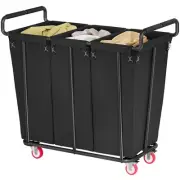 Large laundry hamper with Wheels, 360L 3 Bag Big Rolling Laundry Hamper Sorte...