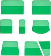 Ronyme 8X PPF Squeegees for Vinyl Portable TPU Squeegees Window Tint Tools for Film Installations Wallpaper Windshield Cleaning, Green