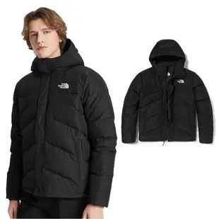 【美國 The North Face】男 700FP 輕量防風防潑水 鵝絨連帽羽絨外套 4NEN-JK3 黑 V