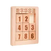 Wooden Huarong Road Sliding Puzzle Children Logical Training Educational Toys