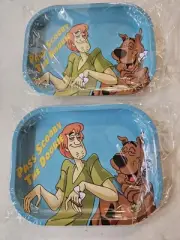 “Pass Scooby The Doobie” Scooby-doo And Shaggy Herb Rolling Tray 7x5 Lot of 2