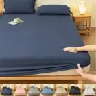 2 People Luxury Double Bed BedSheet Elastic FittedSheet MattressCover Bed Linen