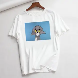 Cat Tom Mouse Jerry New Ulzzang Loose Casual Women T shirt