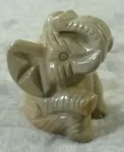 Mookaite Carved Sitting Elephant