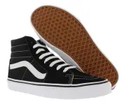 Vans Sk8-Hi Mens Shoes Size 10, Color: Black/Black/White