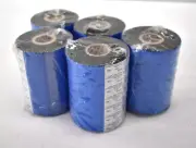 Lot of 3 Clean Start Black FH Wax Resin Thermal Ribbon Rolls 102mm x 450m