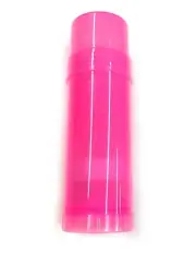 6 ct. Empty Clear Plastic Deodorant Containers - 2.5 Oz Cylinders (PINK)