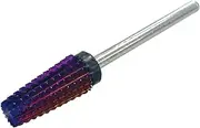Rooro RO1-27-C Nail Bit for Nail Off, Purple Cone Bit, Course, Blade Diameter 0.3 x 0.18 inches (7 x 4.5 mm), Quick Sharpening