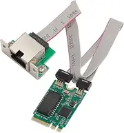 Mini PCIE Gigabit Network Adapter, Bidirectional Data Transmission Up to 1000Mbps, M.2 A and E RTL8111F Ethernet Adapter, Dual Single RJ45 Port