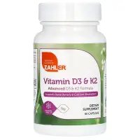 在飛比找iHerb優惠-[iHerb] Zahler Vitamin D3 & K2