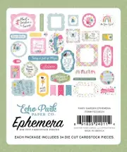 Echo Park Cardstock Ephemera-Icons, Fairy Garden