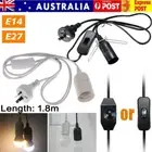 E14 E27 Light Bulb Socket to AC Wall Outlet Plug Adapter On/Off Switch 6 FT Cord