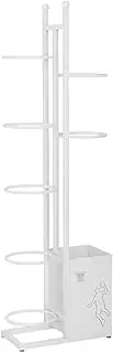 Tennis Racket Storage Rack,Tennis Racquet Storage Rack.Ball Sports Equipment Storage Rack.Black/Gold/White Badminton Racket Display Rack.for Gym School Gymnasium