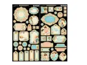 GRAPHIC 45 "PRECIOUS MEMORIES" CHIPBOARD SETS 1 & 2 BABY SCRAPJACK'S PLACE