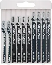 Bosch Professional Accessories Professional 10-Piece Jigsaw Blade Set 'Basic for Wood' (Soft Wood, Accessories for Jigsaw)