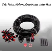 75ft Gardening Irrigation Plant Watering Drip Hose Sprinkler System Kit