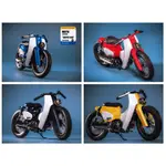 TRICKYMAN12 : 1/6 SUPER CUB 復古摩托車202405 紅 & 藍 & 黃 & 黑籃啞光 共四色