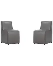 Manhattan Comfort Set of 2 Anna Square Dining Chairs