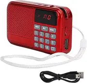 Portable FM Digital Radio with LED Display, Multifunction Player with Memory Function, Wireless FM Radio Support Memory Card USB Playback