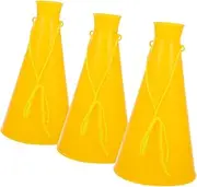PAMINGONO Cheer Megaphones for Sports 3pcs Party Noise Maker Toys Bright Design for Occasions
