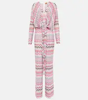 [Missoni] Missoni Printed lamé jumpsuit UK 16 multicoloured