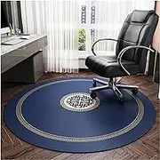 Office Chair Mat Floor Protector Hard Floor Mat for Office Chair for Bedroom Living Room Sofa Coffee Table Rocking Chair Bedside (Color A, Size Diameter 100cm)