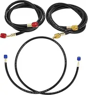 CRILSTYLEO 3pcs Car Air Conditioning Repair Kit Pipe for Charging Hose and Manifold Gauge Hose Efficient and Safe