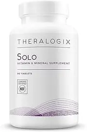 Theralogix Solo Daily Multivitamin for Men Without Iron | Immune, Exercise, & Antioxidant Support Supplement | 90-Day Supply
