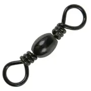 Eagle Claw Barrel Swivel Black Size 3 - Premium Fishing Tackle for Smooth
