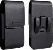 Fit for iPhone 8/7/6S/6 Premium Leather Belt Holster With Clip and Loop - Compatible With Otterbox Defender/Lifeproof/Hybrid Armor/Battery Cases
