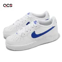 在飛比找Yahoo奇摩購物中心優惠-Nike 休閒鞋 Air Force 1 GS 女鞋 白 藍