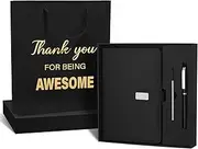 Sayglossy Thank You Gifts Sets Thank You for Being Awesome Notebook, Pen and Box Employee Appreciation Gift Sets for Office, Coworker, Employee, Teacher, Nurse, Thanksgiving