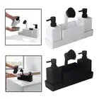 Countertop Soap Dispenser with Sponge Holder Refillable Store Sponge Scrubber