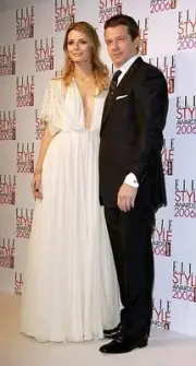 Max Beesley Mischa Barton pose backstage Awards Room ELLE Style Aw- Old Photo 1